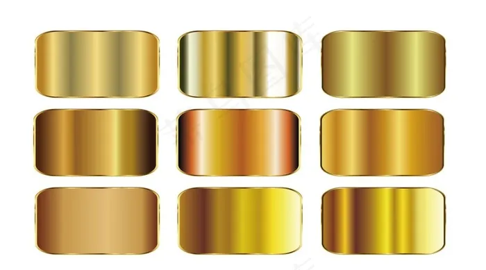 金属渐变色图片ai矢量模版下载