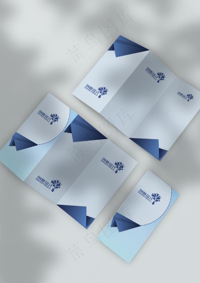 三折页样机图片(3413X4635(DPI:120))psd模版下载