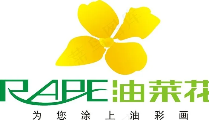 油菜花涂料矢量LOGO图片cdr矢量模版下载