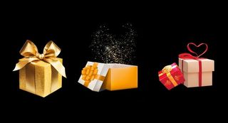 金色礼品盒图片