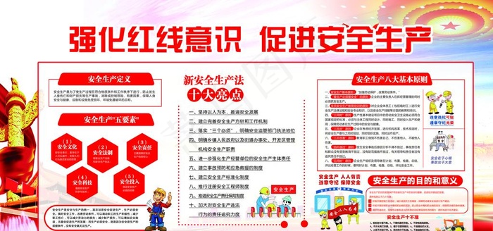 安全生产展板图片(9449X4724(DPI:200))psd模版下载