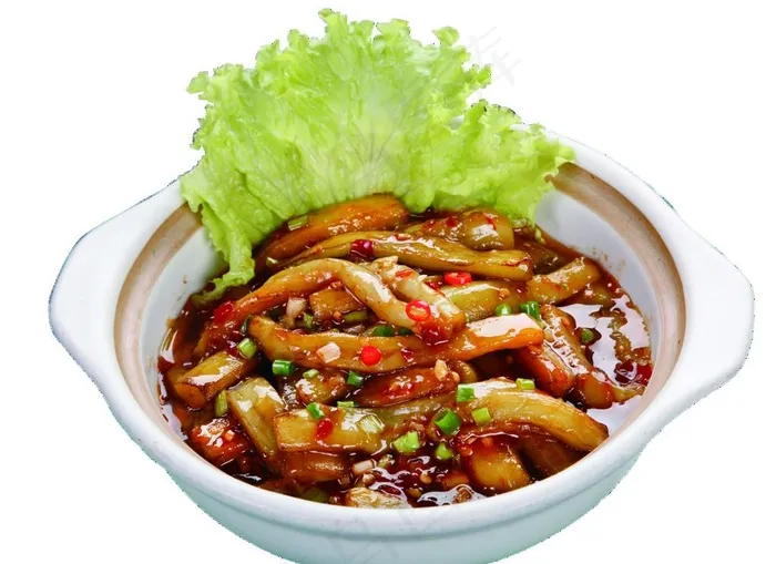 鱼香茄子煲图片psd模版下载
