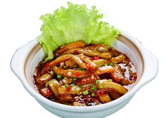 鱼香茄子煲图片