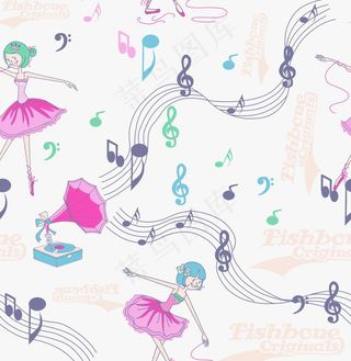 跳舞的小女孩图片