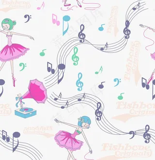 跳舞的小女孩图片