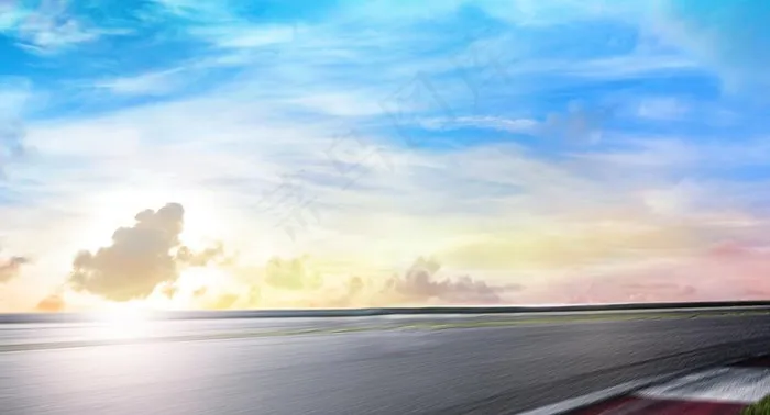 高速路地平线背景图片