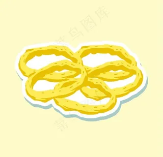 卡通洋葱圈图片