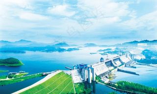 丹江大坝全景图片