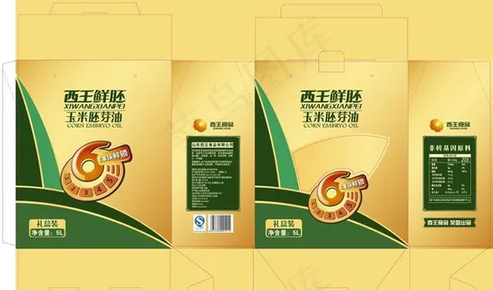 玉米胚芽油5L礼盒图片