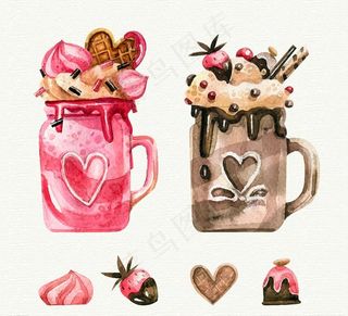 奶昔冰淇淋饮料图片