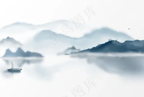 古风水墨山水图片 古风水墨山水图片
