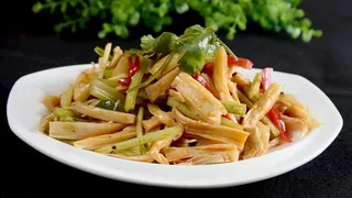 凉拌手撕杏鲍菇图片