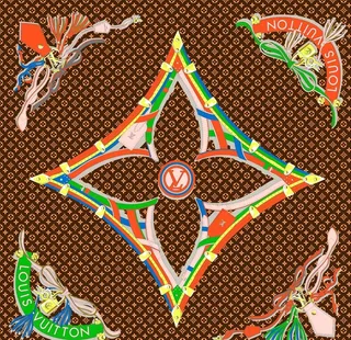 方巾   大牌   数码印花图片