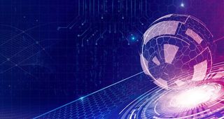 科技背景电路图线网星球图片