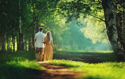 公园美图散步图片