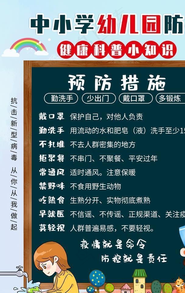 防疫海报图片(4724X6299(DPI:200))psd模版下载