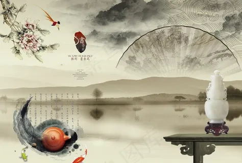 古典水墨背景图片 古典水墨背景图片