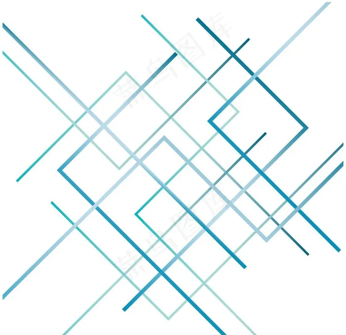 蓝色线条图片ai矢量模版下载