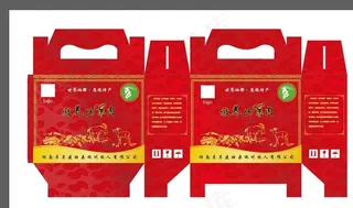 羊肉红色高档提拉盒 送礼盒畜牧图片