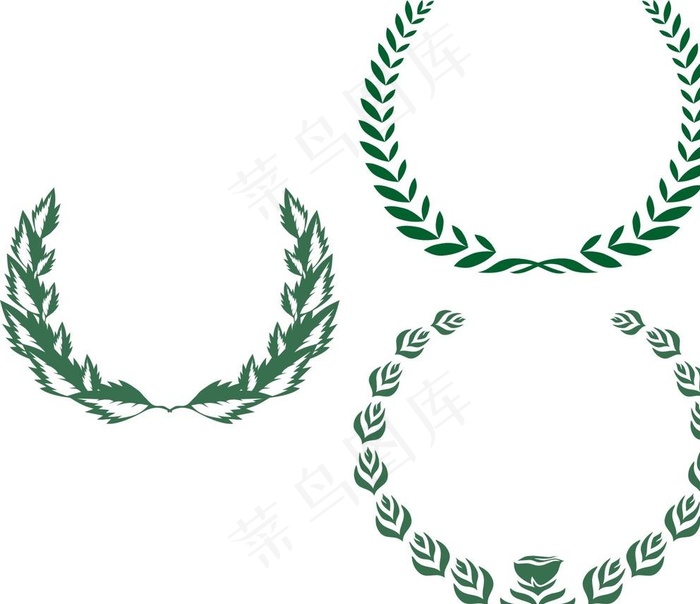 矢量麦穗标签图片