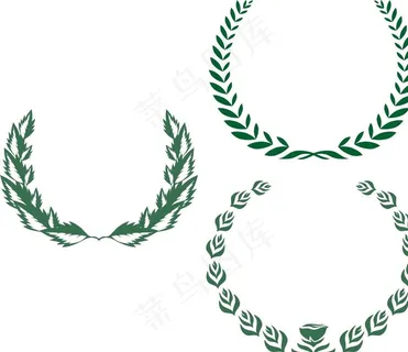 矢量麦穗标签图片