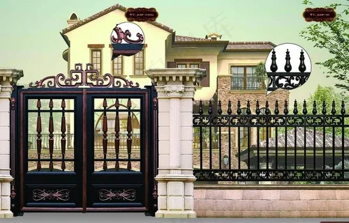 庭院门图片