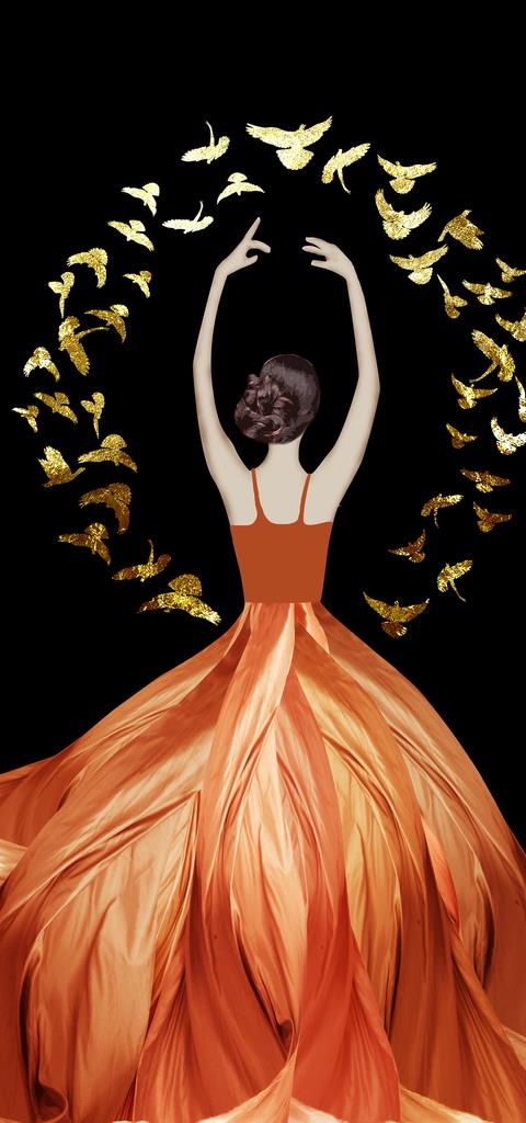 芭蕾装饰画图片