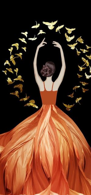 芭蕾装饰画图片