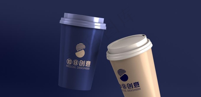 纸杯样机图片(4000X2250(DPI:300))psd模版下载