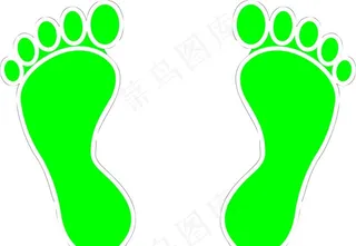 脚印图片