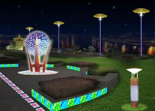 广场亮化景观设计图片