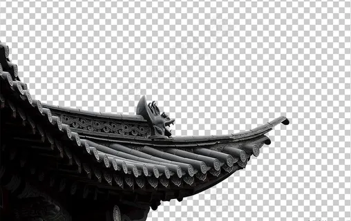 中式古建筑屋檐图片