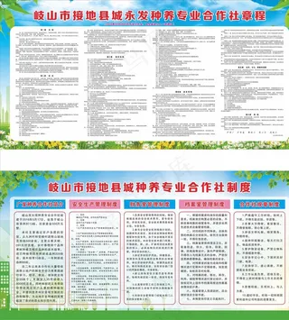 种养合作社章程图片