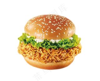 K*C劲脆鸡腿堡png图片