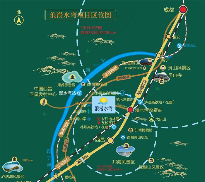 地产区位图图片cdr矢量模版下载