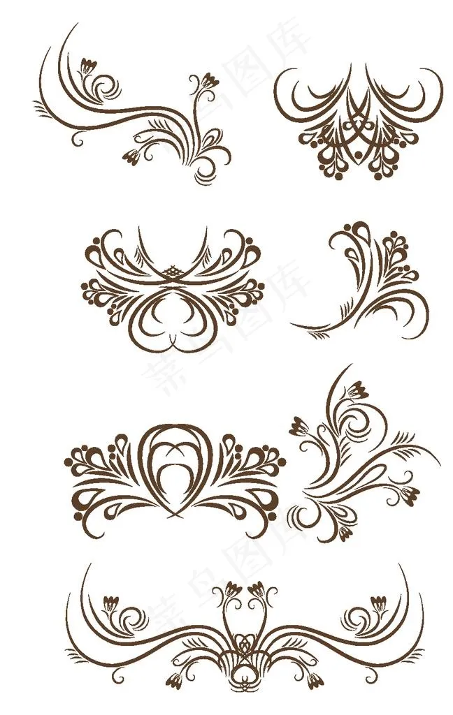 花纹边框图片ai矢量模版下载