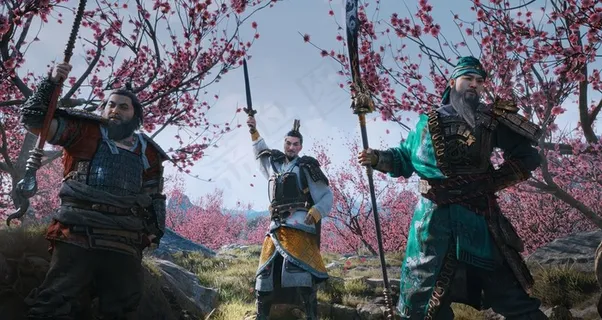 桃园结义人物动漫背景图片 桃园结义人物动漫背景图片