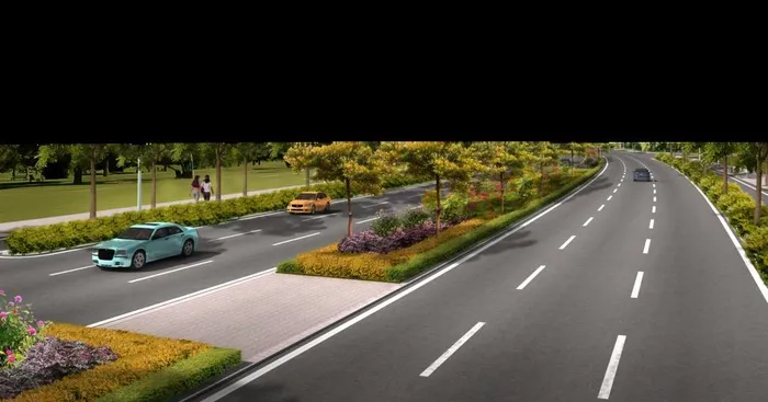 江滨路道路绿化 景观效果图图片(4000X2224(DPI:72))psd模版下载