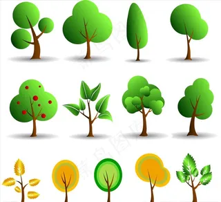 矢量树图片