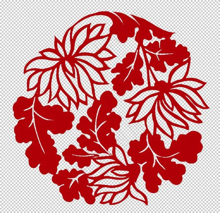 喜庆花纹图片