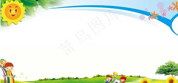 卡通背景图片cdr矢量模版下载
