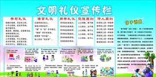 幼儿园 文明礼仪宣传图片
