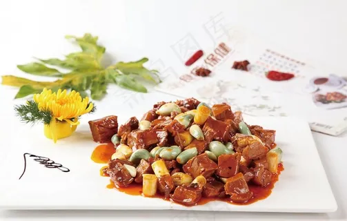 腊八蒜烧驴肉图片