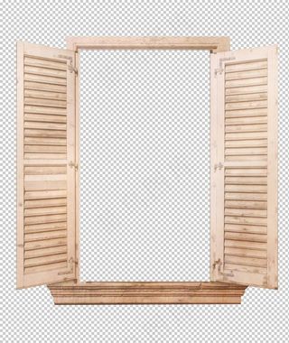 窗户传统古风装饰海报素材图片