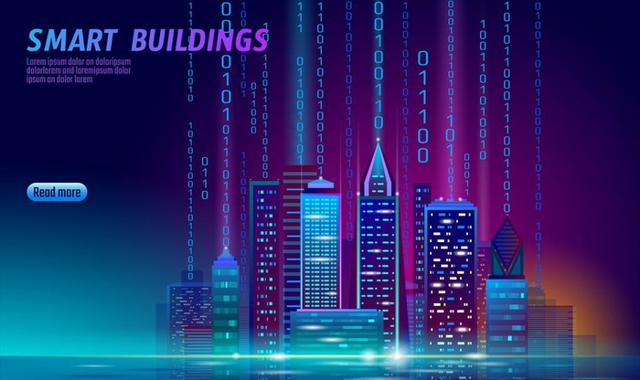 智能建筑图片ai矢量模版下载