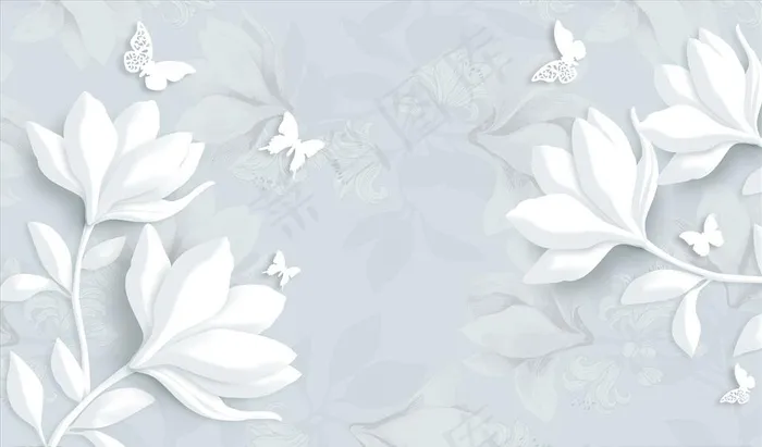 浮雕花 花藤 电视背景墙图片