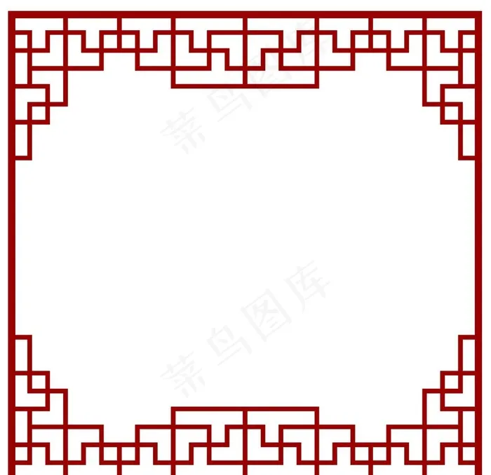 中式边框图片ai矢量模版下载