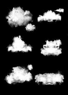 云素材 云 贴纸 漂浮 对话框图片