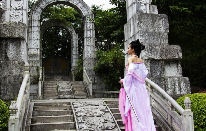 汉服美女图片