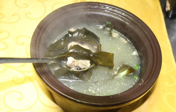 龙骨海带汤图片